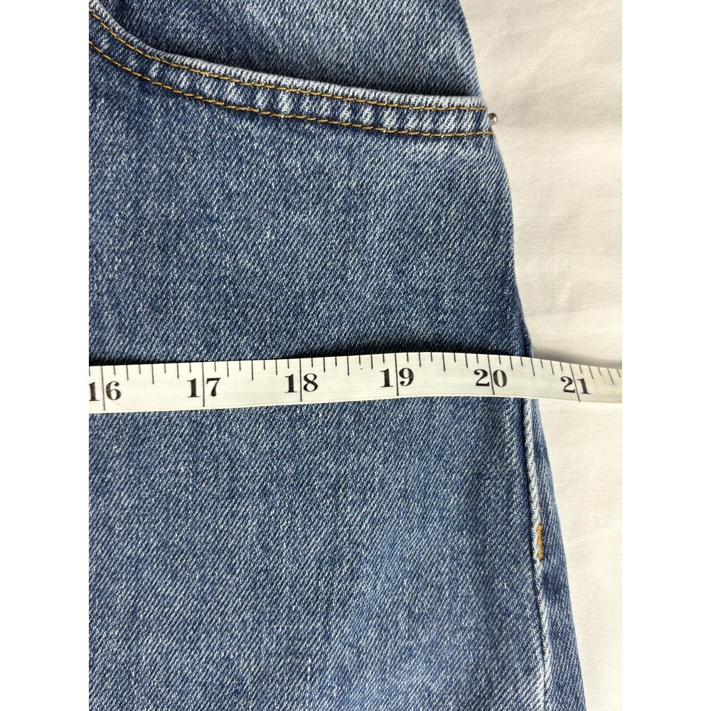 NA-KD Denim Maxi Skirt Contrast Panel Raw Hem Stretch Jean Women's M EU 40 - Picture 11 of 13